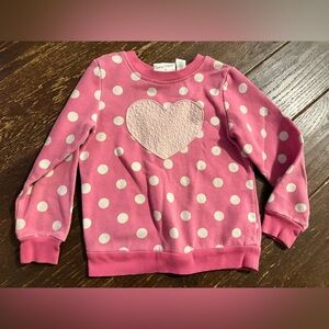 Jumping Beans Pink and White Polka Dot Top